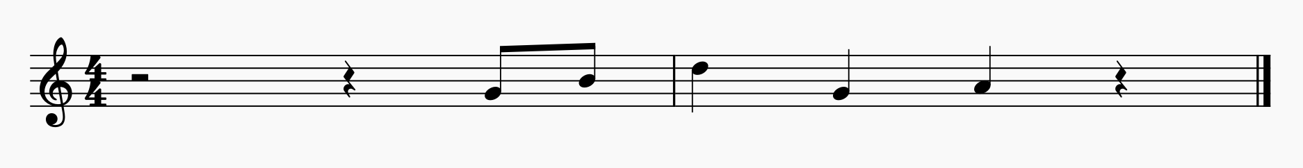 Figure 2: Transcription of F.S.’s sung recall of the test item on  the third trial